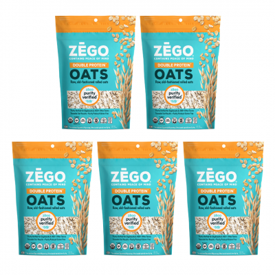 Organic Double Protein Oats 5 bag case