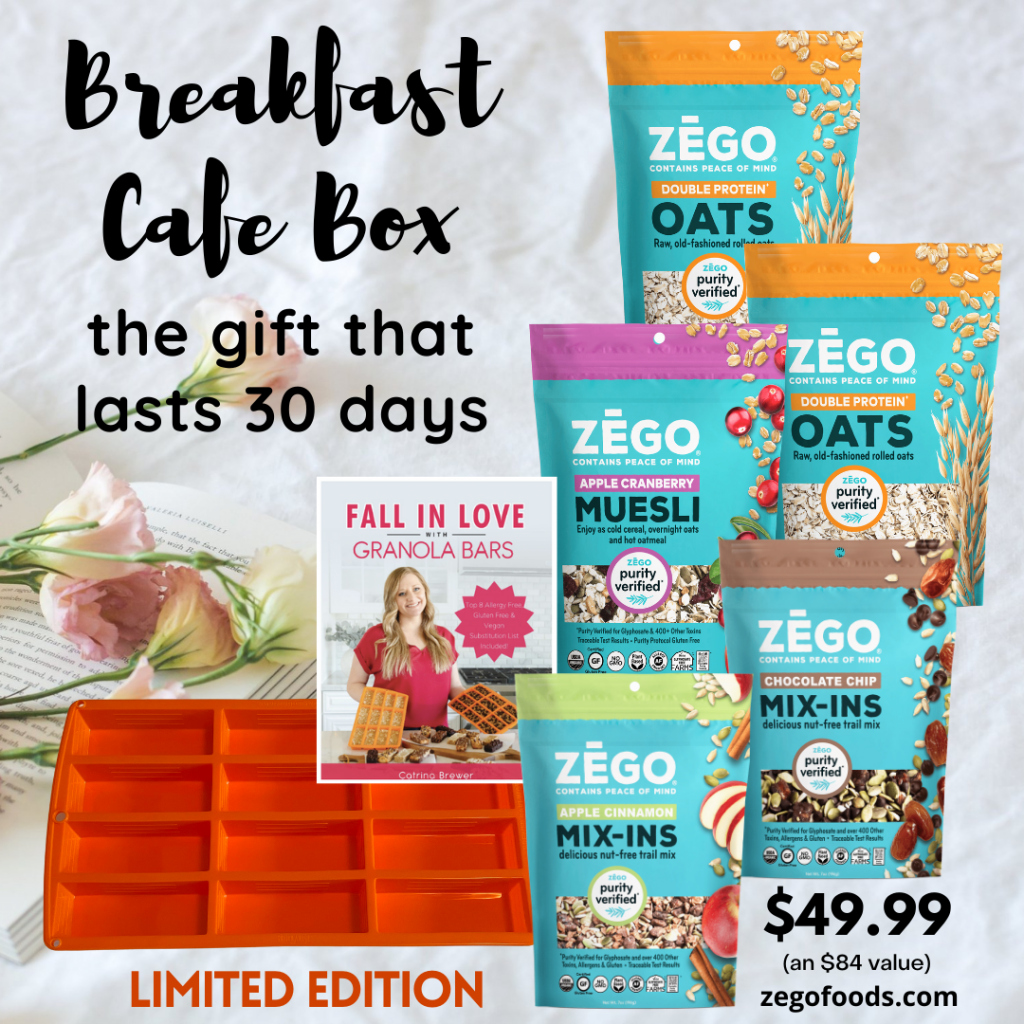 Easy breakfast ideas start with a stocked pantry. Get your ZEGO Breakfast Cafe Box today.