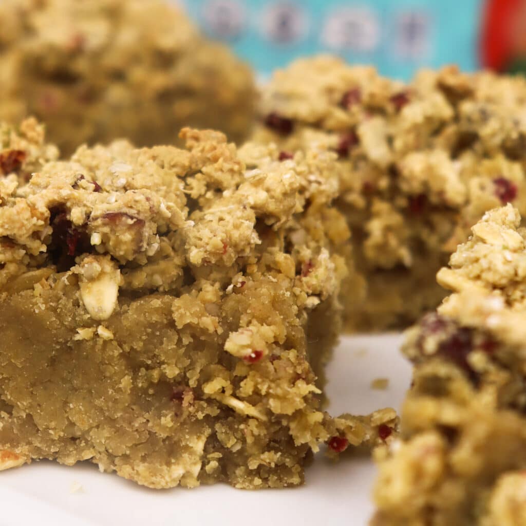 ZEGO Apple Crumble Protein Bars Close Up
