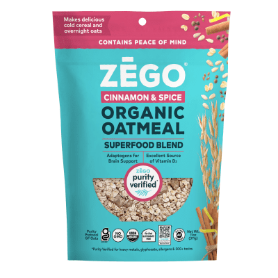 Organic Oatmeal Superfood Cinnamon Spice 1 Bag