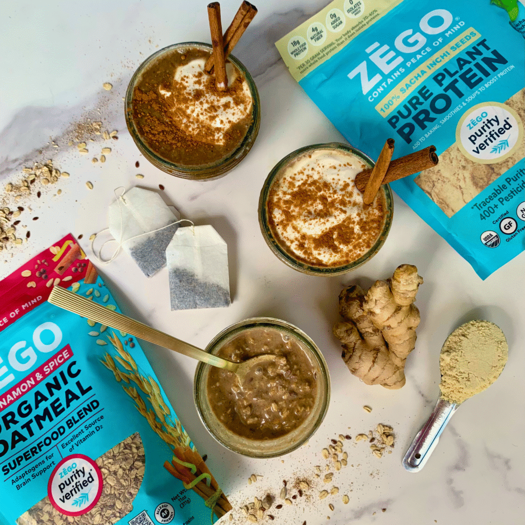 Spiced Chai Protein Overnight Oats