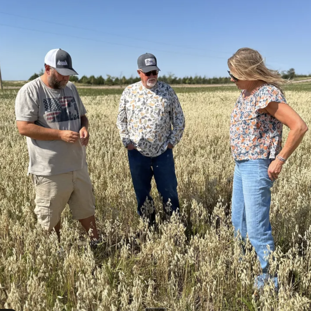 Jay and David Romsa with ZEGO founder Colleen Kavanagh at the Romsa Family Farm