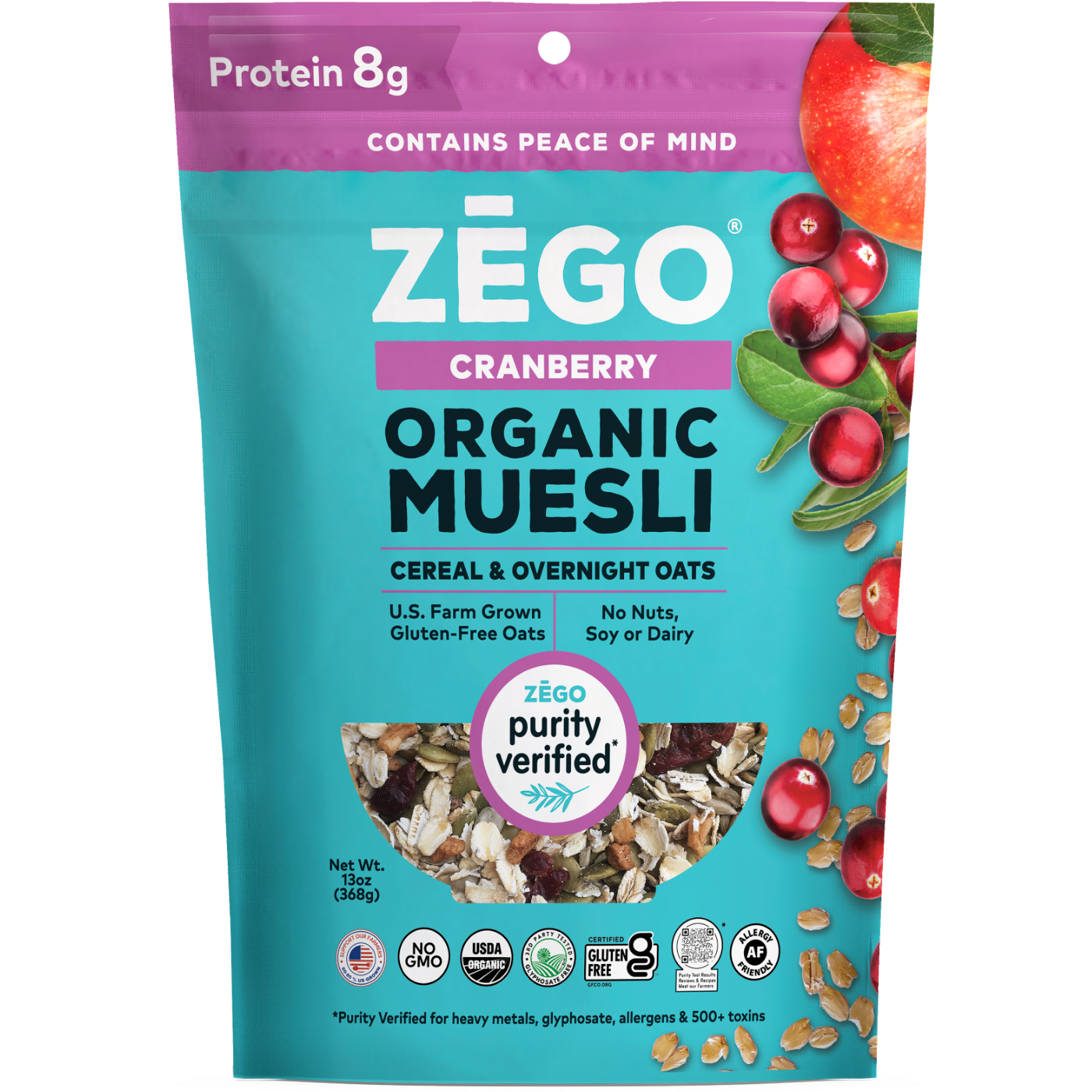 ZEGO Organic Cranberry Muesli