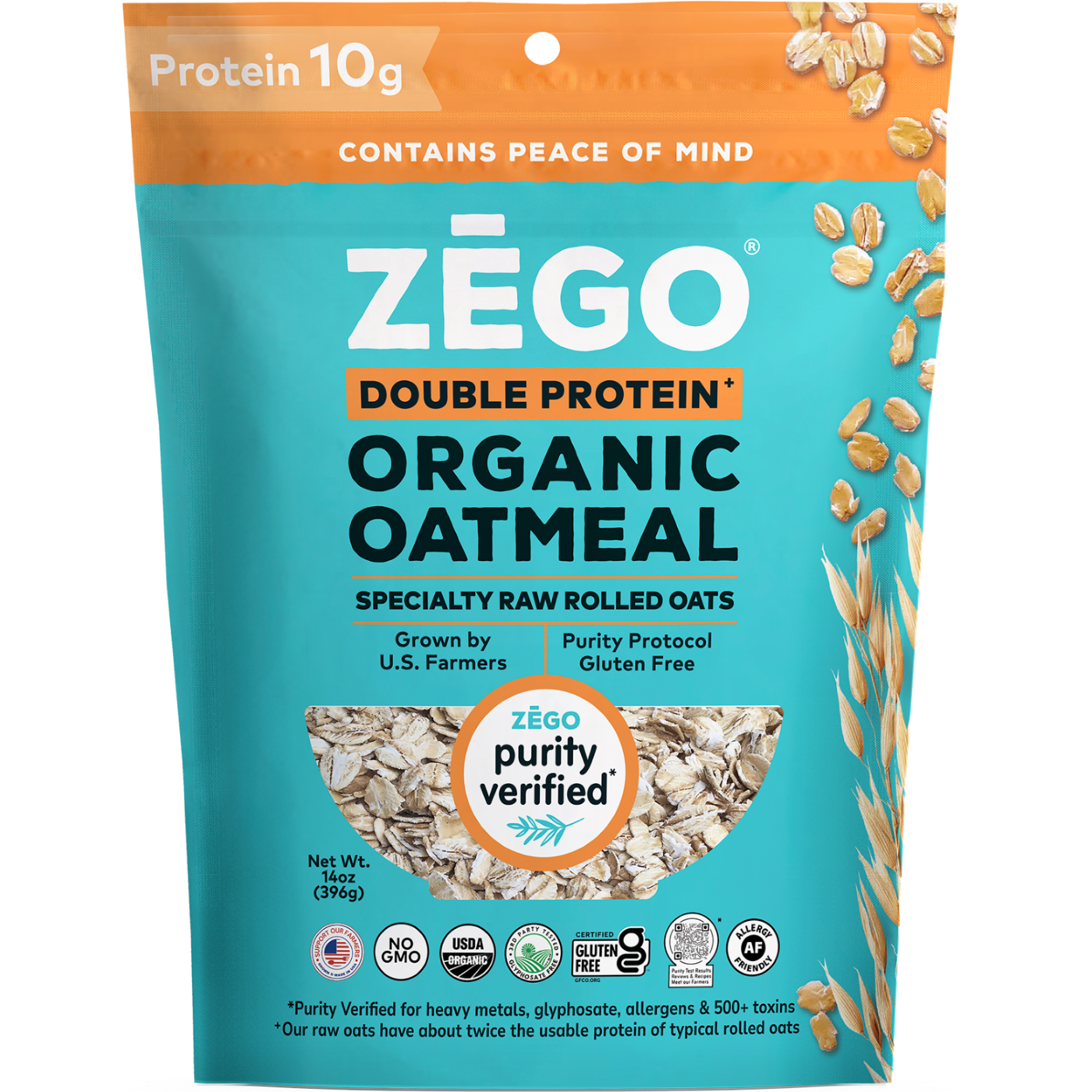 ZEGO Organic Double Protein Oatmeal